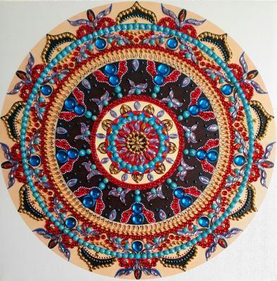 Mandala mit Steinchen - Ljudmila Schulz - Array auf - Array - Mandala mit Steinchen - Ljudmila Schulz - Array auf - Array -