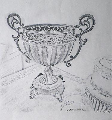 Sillleben mit Pokal - Kristin Gräfin von Montfort - auf - Array - Sillleben mit Pokal - Kristin Gräfin von Montfort - auf - Array -