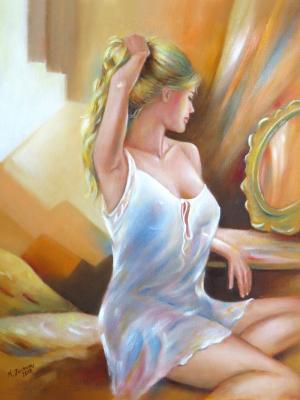 Junge Frau am Spiegel - Marita Zacharias - Array auf Array - Array - Array Junge Frau am Spiegel - Marita Zacharias - Array auf Array - Array - Array